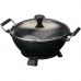 Starfrit The Rock 14.2" Electric Non-Stick Aluminum Wok with Lid STPR1246